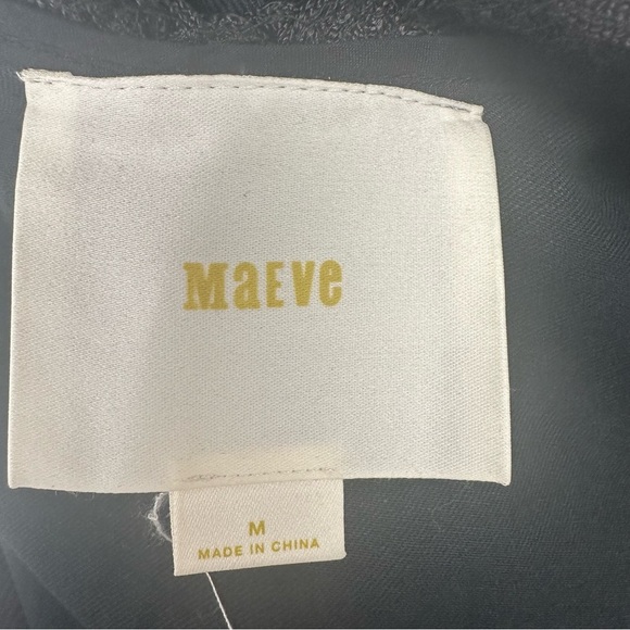 Maeve Anthropology Linen Blend Dress Size Medium Black Classic Date Night - Picture 10 of 10